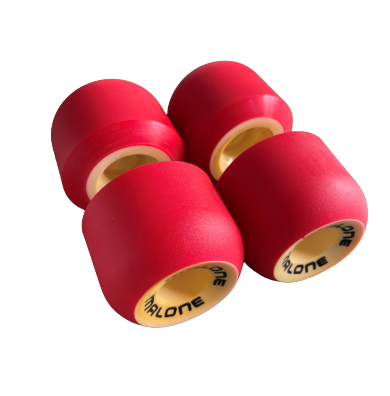 Malone - wheels for skateboard Yellow/red Red