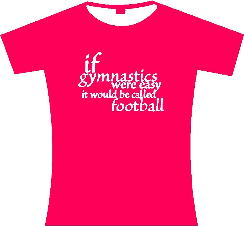 Gymnastics T-shirts kids -"If gymnastics were easy.." - cherry