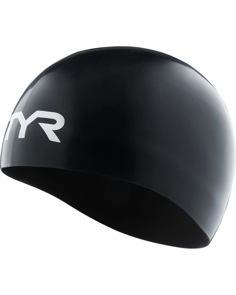 TYR -  wrinkle free silicone swim cap 001 black