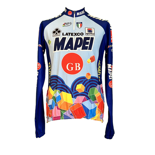 Vintage cycling jersey -MAPEI 80569 - 1995 Blue