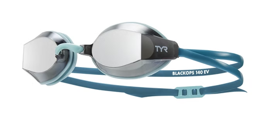 TYR - Blackops 140 racing goggles -MIRROR0049 smoke teal Smoke Tinted