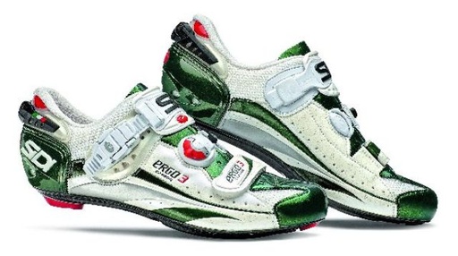 Sidi - Ergo 3 - Carbon Vernice Race shoe- White Green Cream