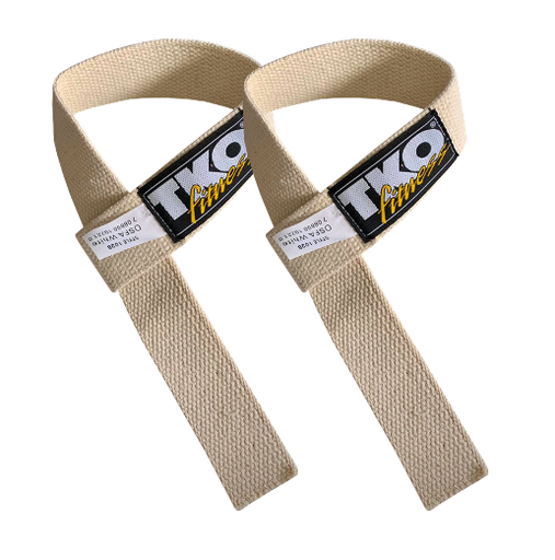 TKO -Lifting straps White White