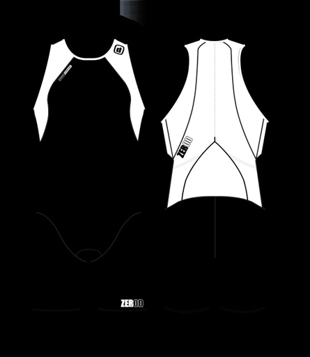 ZeroD - uSuit - CUUSUIT universeel trisuit Wit  White