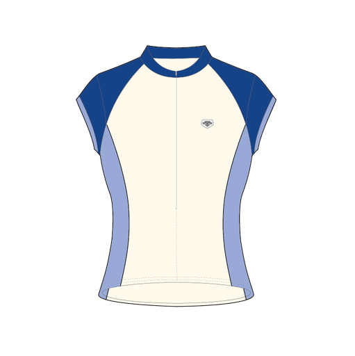 Parentini - Cycling jersey women's - 13525 slipstreamCobalt blue White White